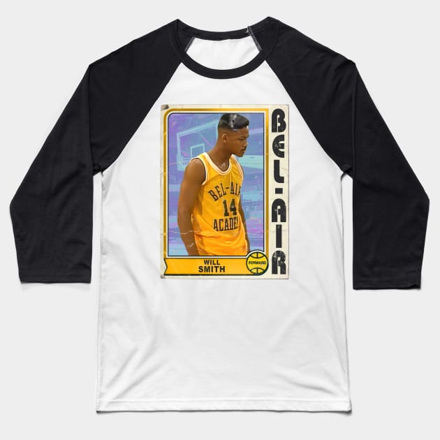 Air Will Smith ))(( Fresh Prince of Bel Air Basketball Card Baseball T-Shirt by darklordpug